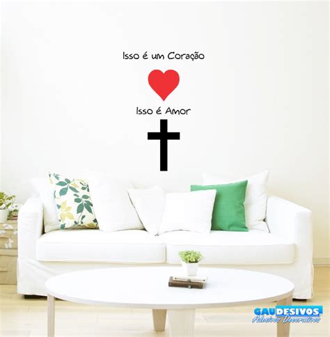 Adesivo Decorativo De Parede Frases Amor De Deus Elo