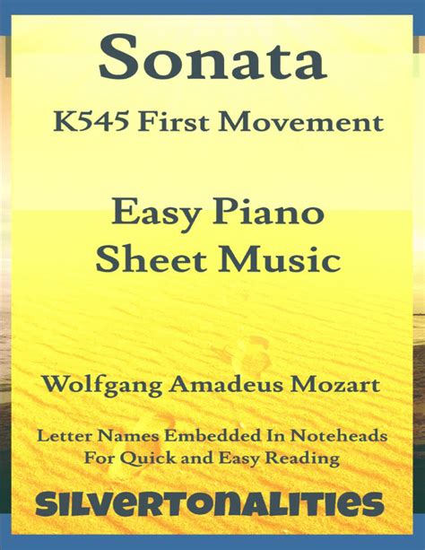 Sonata In C Major K545 First Movement Easy Piano Sheet Music By