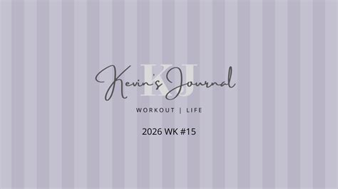 Journal For Strength Training 2026