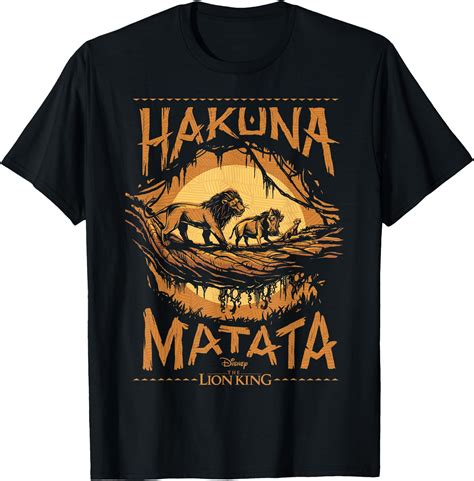 Disney The Lion King Live Action Hakuna Matata Sunset Poster T Shirt