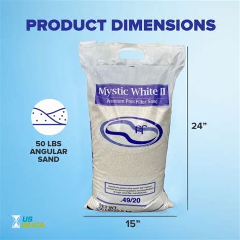 Us Silica Mystic White Ii Premium Swimming Pool Filter Sand White 50