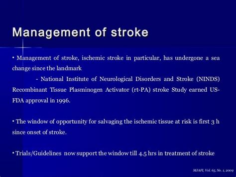 Basics Of Stroke Cva Management