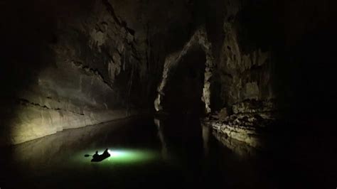 Drone Inside Largest River Cave Youtube