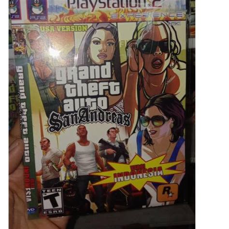 Jual 12 12 Brand Kaset Ps2 GTA Grand Theft Auto San Andreas Versi