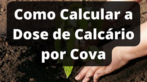 Como Calcular A Dose De Calc Rio Por Cova Youtube