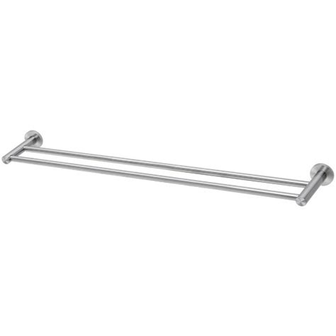 Round Radii Double Bar Brass Towel Rail Temple Webster