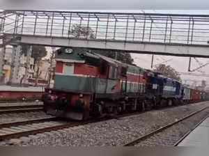 Indian Railways viral video: Goods train with 53 wagons runs 80 km ...