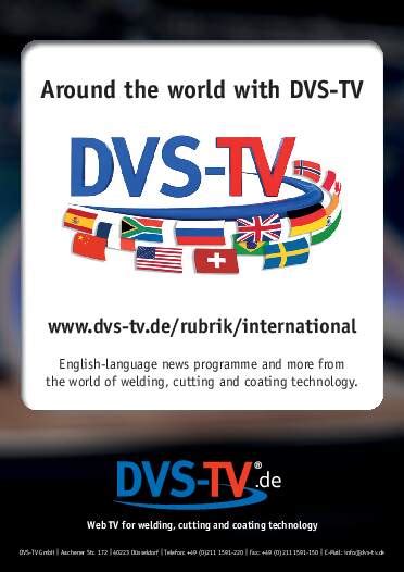 Anzeige Dvs Tv Ausgabe Jahrgang Thermal Spray Bulletin