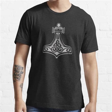 Thors Hammer Triquetra Mjolnir Mjölnir Celtic T shirt for Sale by