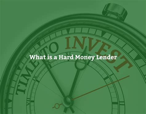 what-is-a-hard-money-lender - Hendrie Grant