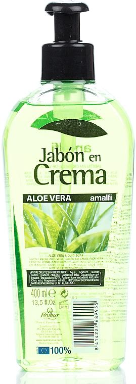 Amalfi Aloe Vera Hand Washing Soap Savon liquide crémeux Aloe vera