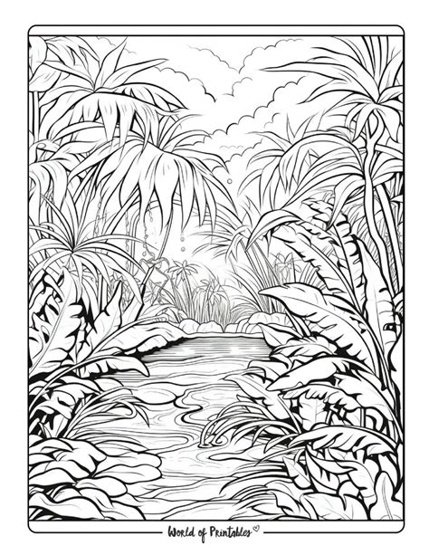 Jungle Coloring Pages World Of Printables