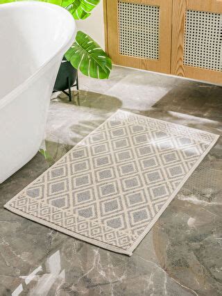 Patterned Bath Mat 60x100 Cm S3HL56Z8 LRW S3HL56Z8 LRW LC Waikiki