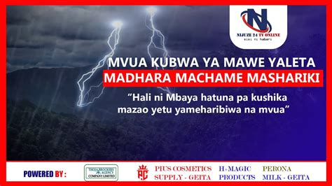 MVUA KUBWA YA MAWE YASABABISHA MADHARA MAKUBWA VIJIJI VITANO WILAYANI