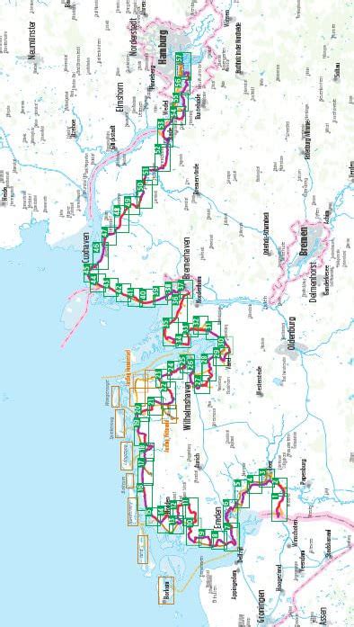 Nordseeküsten Radweg 2 Bikeline Radführer mit Karte