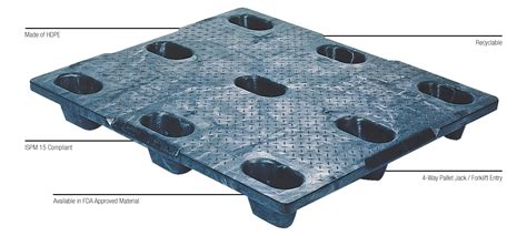 40 X 48 Trn2 Nestable Plastic Pallets Hdpe And Orbis Plastic Pallet