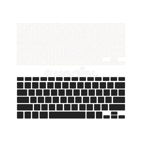 Set Of Notebook Keyboards With Empty Buttons In Different Colours