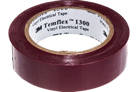 Изолента ПВХ 3М Temflex 1300 коричневая, рулон 15 мм x 10 м 7100081326 ...