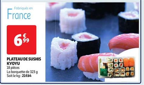 Promo Plateau De Sushis Kyoyu Chez Auchan Icatalogue Fr