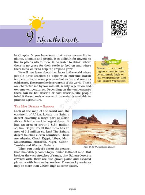 Life In The Deserts Ncert Book Of Class Our Environment