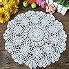 Amazon Laivigo New Handmade Crochet Lace Round Table Cloth Doilies