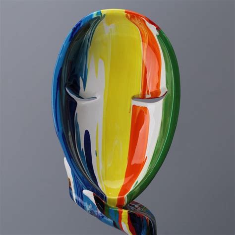 ArtZ® Abstract Painted Face Sculptures | Abstract painting, Sculpture ...