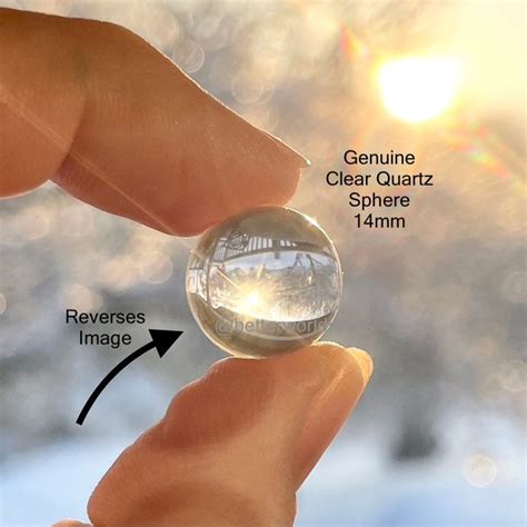 1 Pc 14mm Genuine Clear Quartz Crystal Ball Aa Clear Quartz Etsy