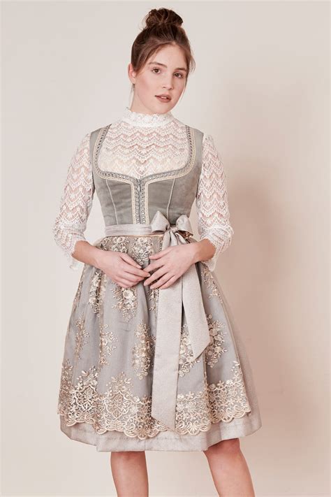 Dirndl Aurea Cm In Grau Im Kr Ger Dirndl Online Shop