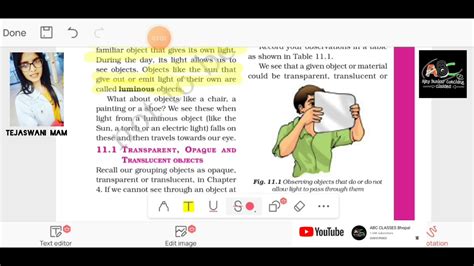 Class Th Science Ch Light Shadows And Reflections Lect