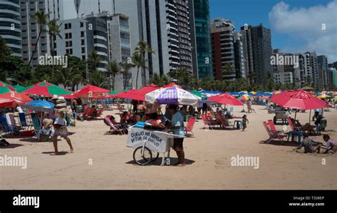 On the beach, Recife Stock Photo - Alamy