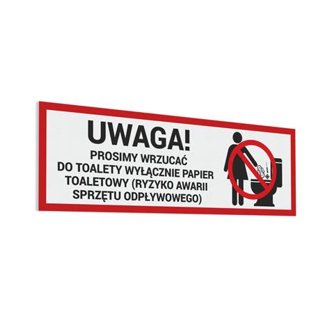 Prosimy Wrzucać Wyłącznie Papier 1030 cm naklejka DD03M Oznakowanie PRO