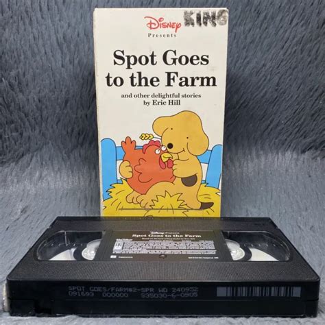 Spot Goes To The Farm Vhs Walt Disney Home Video Classique Enfants