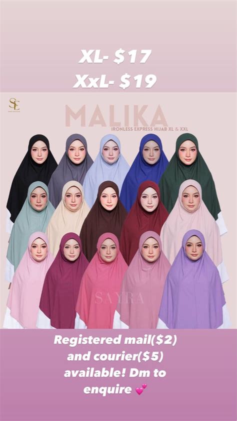 Sayra Exclusive Malika Ironless Hijab Women S Fashion Muslimah