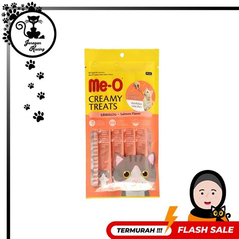 Jual Meo Me O Creamy Treats Snack Kucing Rasa Salmon Flavor Pack Gr