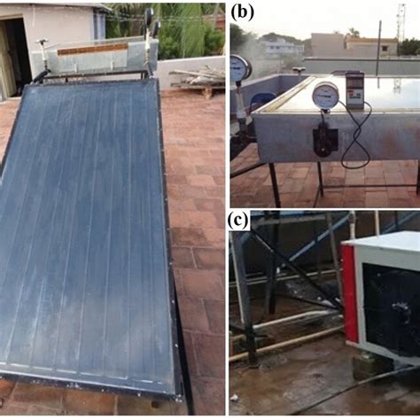 A Experimental Set Up Of The Solar Heat Pump B Temperature And Download Scientific Diagram