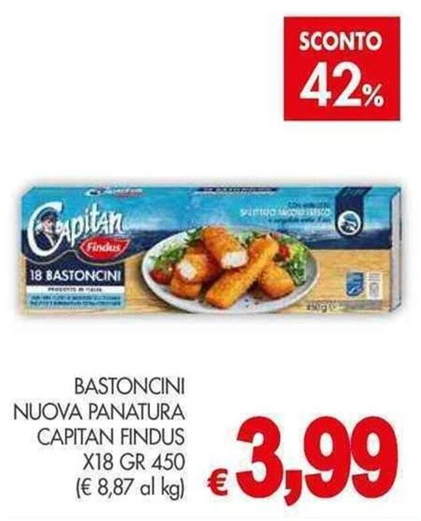 BASTONCINI NUOVA PANATURA CAPITAN FINDUS X18 GR 450 Offerta Di PrestoFresco