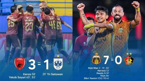 Update Klasemen Liga 1 2023 2024 PSM Makassar Libas PSIS 3 1