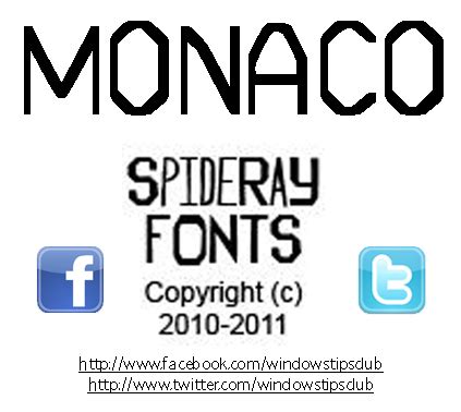 Download MONACO font | fontsme.com