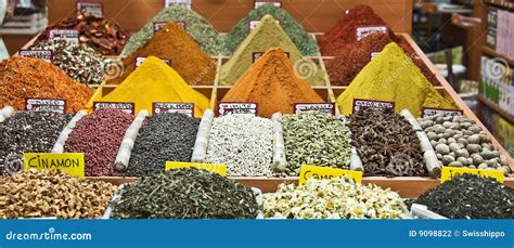 Colorful Spices On The Market Stock Photo Image Of Assortment