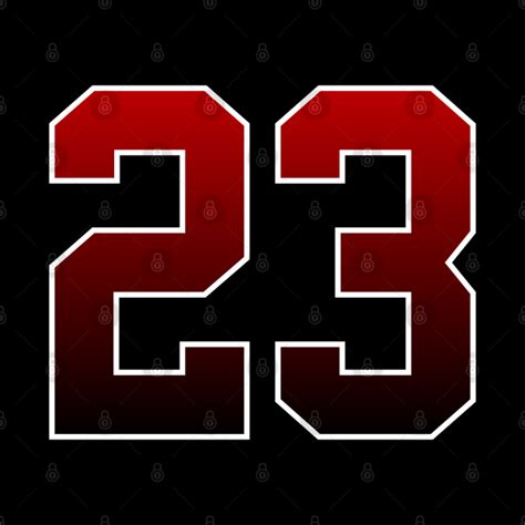 Red Number 23 by ericokore in 2023 | Red, Logo number, Phone case design