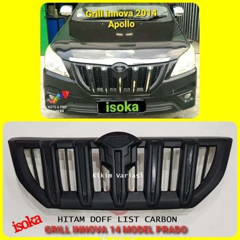 Jual Grill Grand Innova 14 15 Model Prado Hitam Doff List Carbon Di