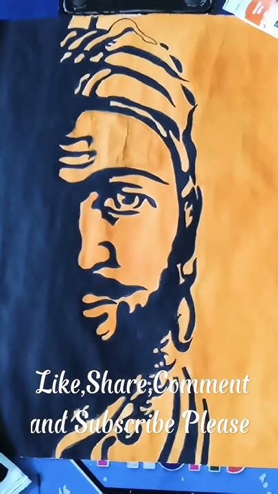 Chatrapati Shivaji Maharaj 🚩🚩drawing With Water Colour Tubes 🖍️