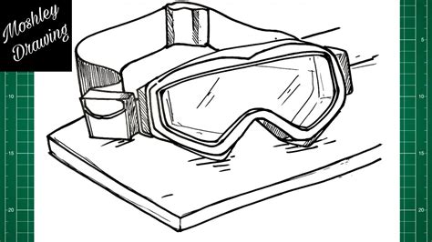 How To Draw A Safety Goggles YouTube