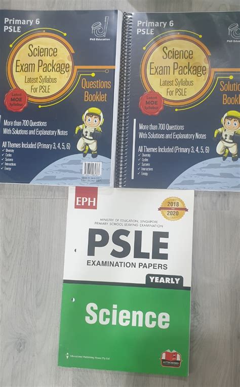 Brand New Psle P Science Exam Package Questions Solutions Booklet