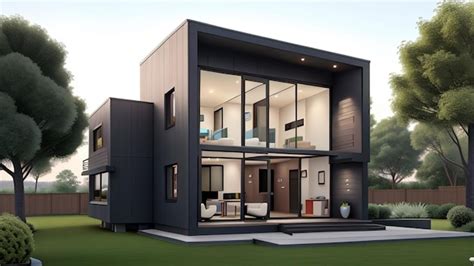 Premium Ai Image Modern Duplex Home Design