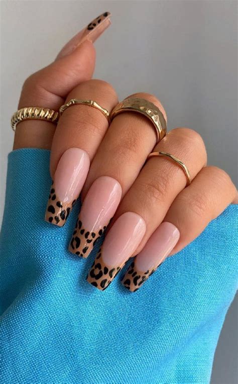 Cheetah Print Nail Tips