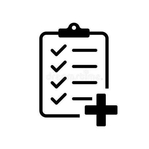 Checklist Met Medicijn Plus Vectorge Soleerd Pictogram Rapport