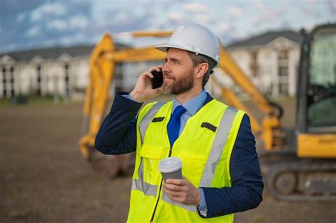 Ingeniero Constructor O Trabajador Ingeniero Civil En Un Trabajador