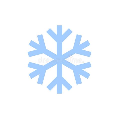 Icono Del Copo De Nieve Muestra Azul De La Escama De La Nieve De La