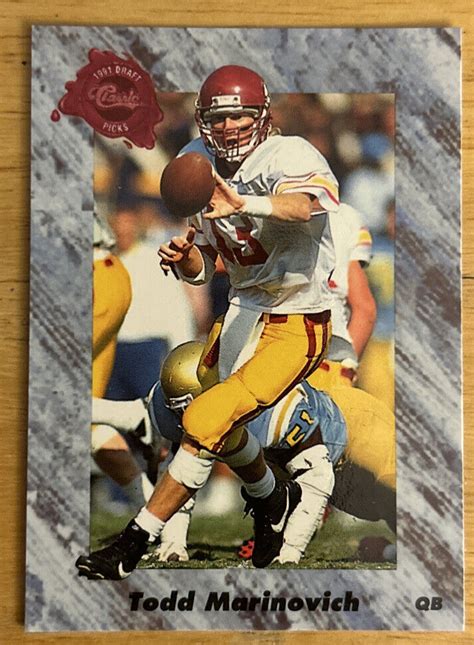 Classic Draft Picks Todd Marinovich Rc For Sale Online Ebay